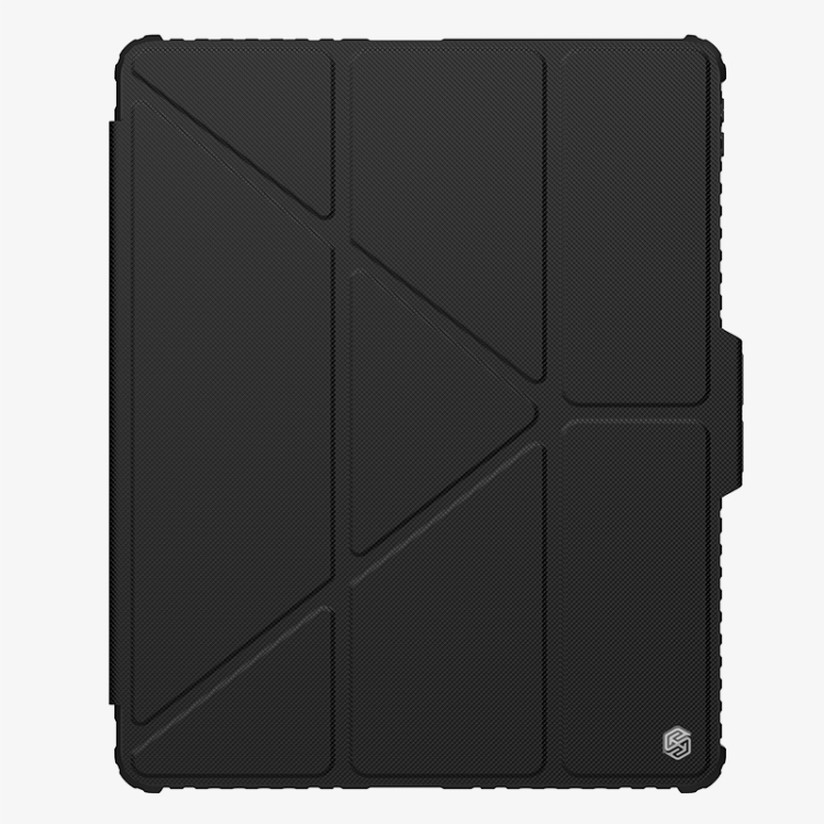 For iPad Pro 13 2024 NILLKIN Bumper Pro Multi-angle Folding Style Tablet Leather Case(Black) For iPad Pro 13 2024 NILLKIN Bumper Pro Multi-angle Folding Style Tablet Leather Case(Black)