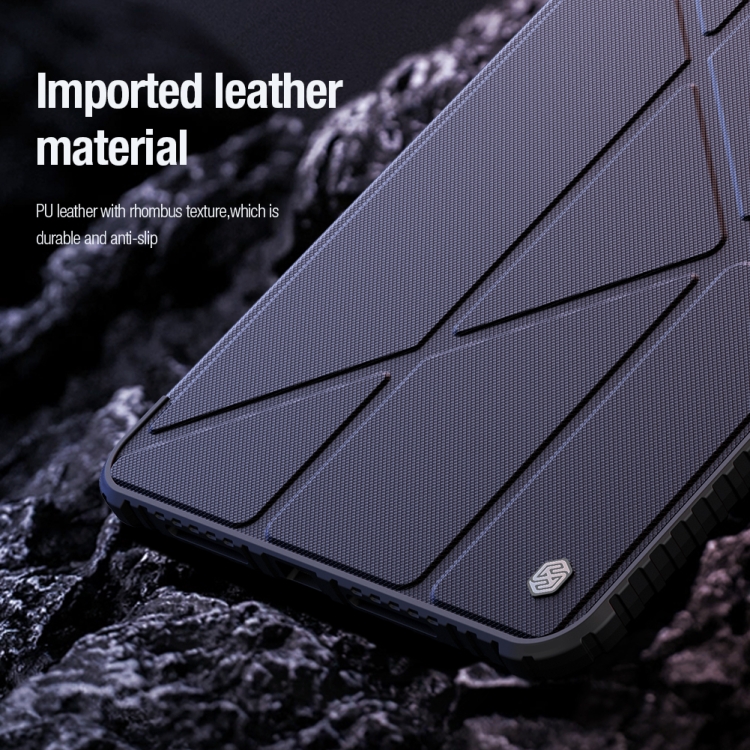 For iPad Pro 13 2024 NILLKIN Bumper Pro Multi-angle Folding Style Tablet Leather Case(Black) For iPad Pro 13 2024 NILLKIN Bumper Pro Multi-angle Folding Style Tablet Leather Case(Black)