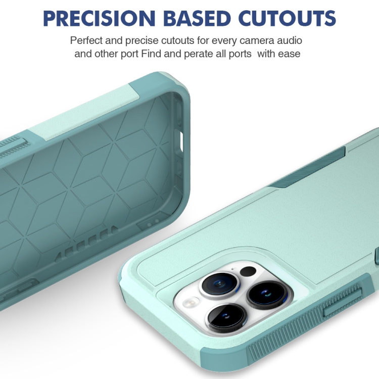 For iPhone 15 Pro 2 in 1 PC + TPU Phone Case(Light Green) For iPhone 15 Pro 2 in 1 PC + TPU Phone Case(Light Green)