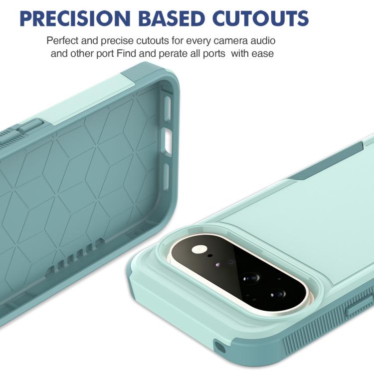 For Google Pixel 11 Pro XL 2 in 1 PC + TPU Phone Case(Light Green)