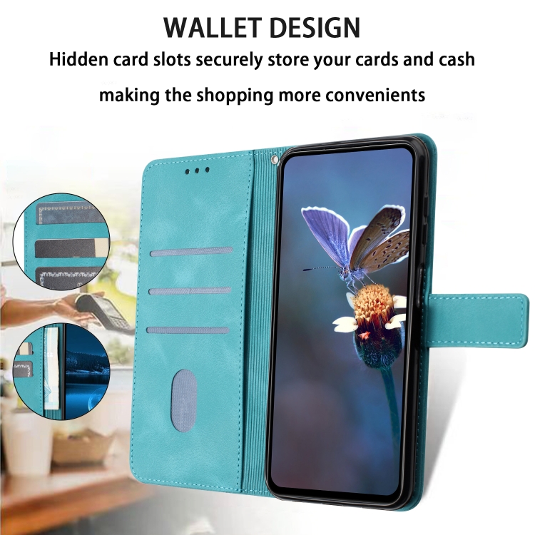 For Samsung Galaxy S24 Ultra 5G Triangle Solid Color Leather Phone Case(Green) For Samsung Galaxy S24 Ultra 5G Triangle Solid Color Leather Phone Case(Green)