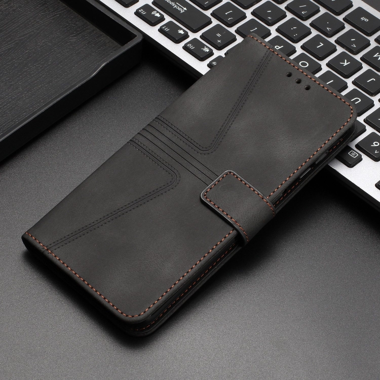 For Samsung Galaxy S21 Ultra 5G Triangle Solid Color Leather Phone Case(Black) For Samsung Galaxy S21 Ultra 5G Triangle Solid Color Leather Phone Case(Black)