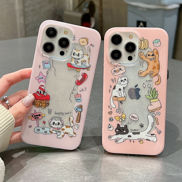 For iPhone 15 Pro Max Double Sided IMD Full Coverage TPU Phone