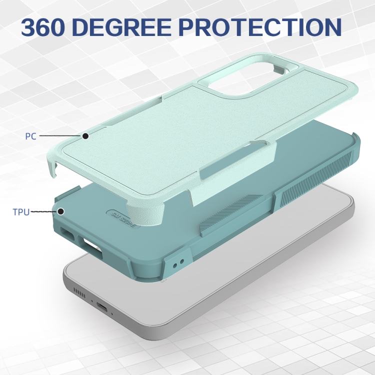 For Samsung Galaxy S23 FE 5G 2 in 1 PC + TPU Phone Case(Light Green) For Samsung Galaxy S23 FE 5G 2 in 1 PC + TPU Phone Case(Light Green)