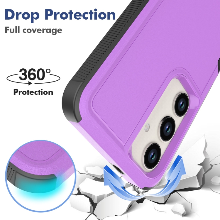 For Samsung Galaxy S24+ 5G 2 in 1 PC + TPU Phone Case(Purple)