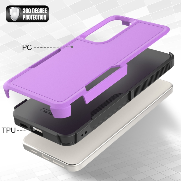 For Samsung Galaxy S24+ 5G 2 in 1 PC + TPU Phone Case(Purple)