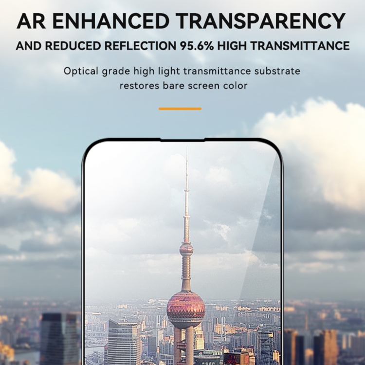 For iPhone 15 TGVIS AR Anti-reflection 2.5D 9H Full-screen Tempered Glass Film For iPhone 15 TGVIS AR Anti-reflection 2.5D 9H Full-screen Tempered Glass Film