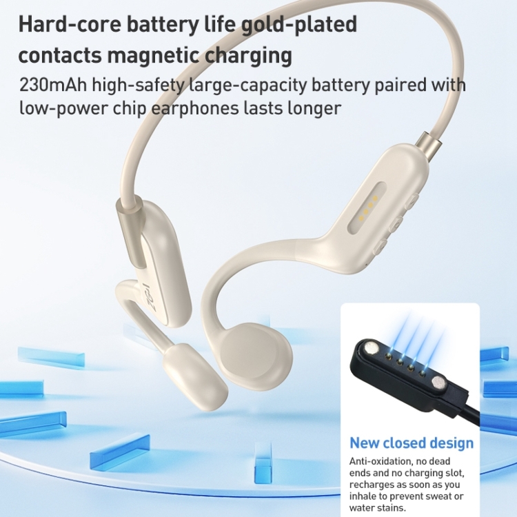 ZGA SP06 Waterproof Bone Conduction Bluetooth Sports Earphone(White) ZGA SP06 Waterproof Bone Conduction Bluetooth Sports Earphone(White)