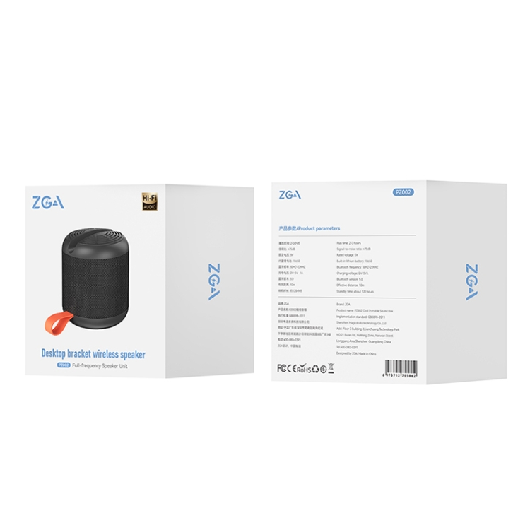 ZGA PZ002 Desktop Stand Bluetooth Speaker(Black) ZGA PZ002 Desktop Stand Bluetooth Speaker(Black)