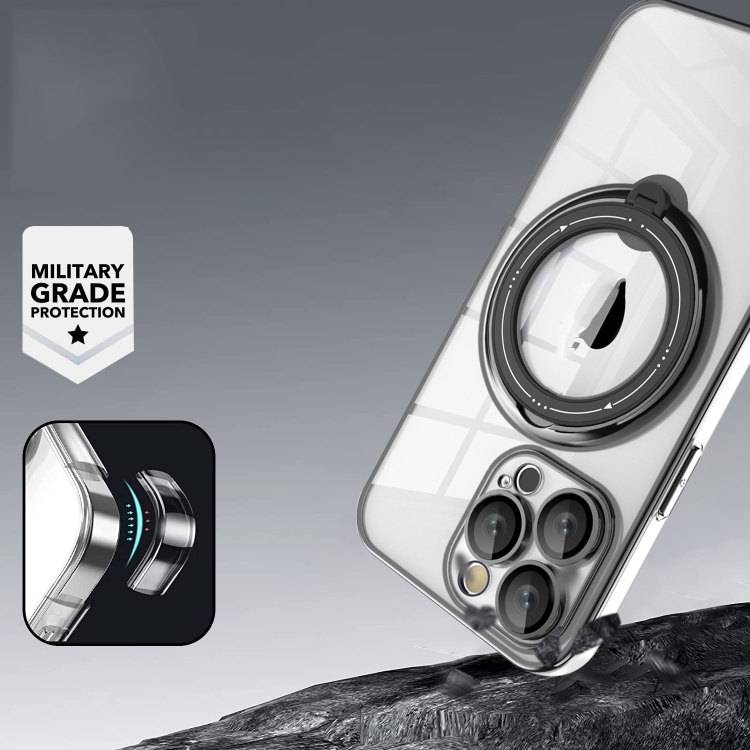 For iPhone Plus Plus Electroplating MagSafe 360 Degree