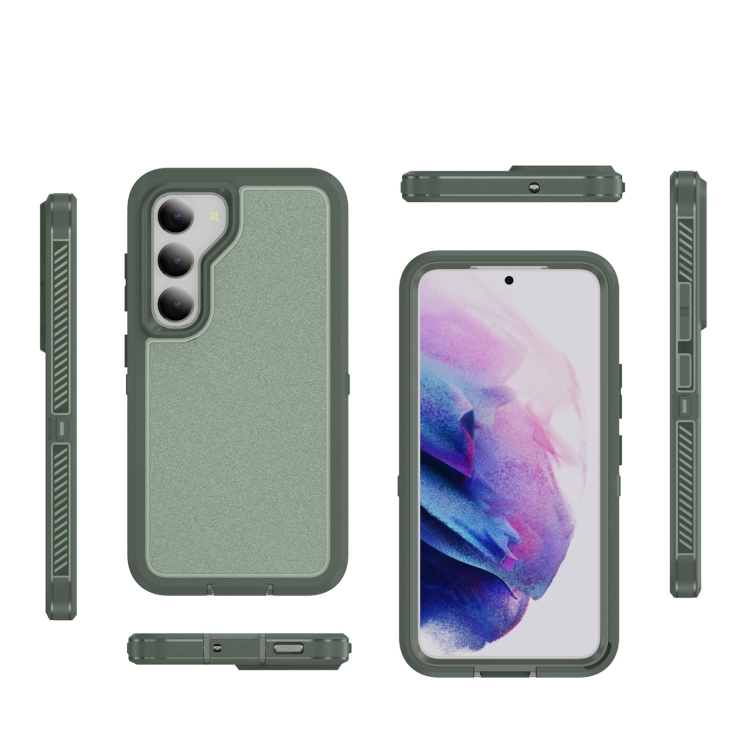 For Samsung Galaxy S22 5G Guard Frosted Double Layer Phone Case(Green) For Samsung Galaxy S22 5G Guard Frosted Double Layer Phone Case(Green)