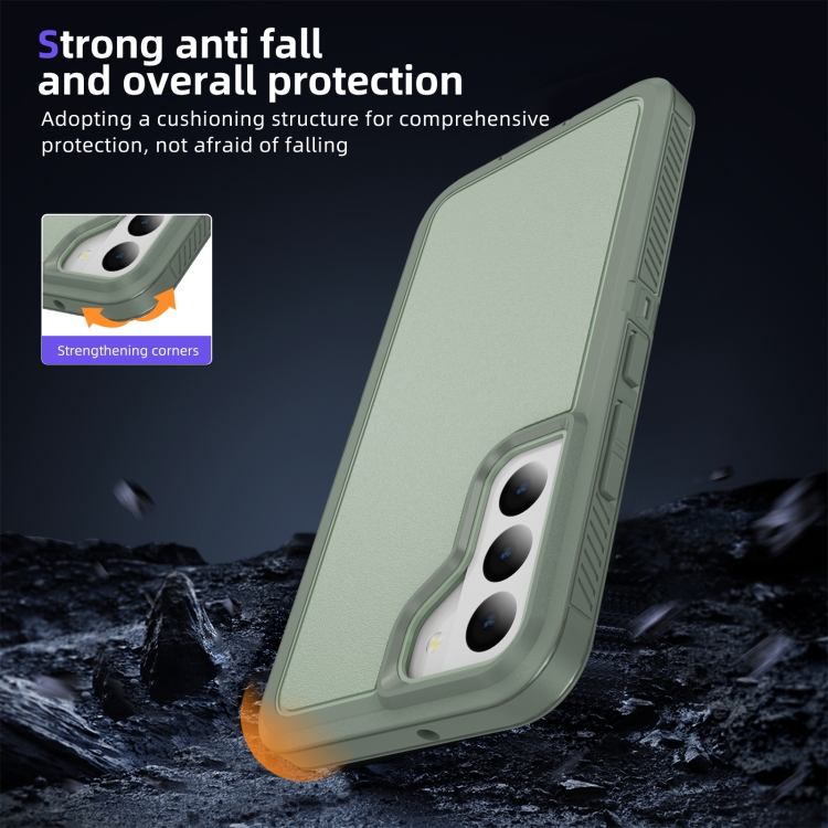 For Samsung Galaxy S22 5G Guard Frosted Double Layer Phone Case(Green) For Samsung Galaxy S22 5G Guard Frosted Double Layer Phone Case(Green)