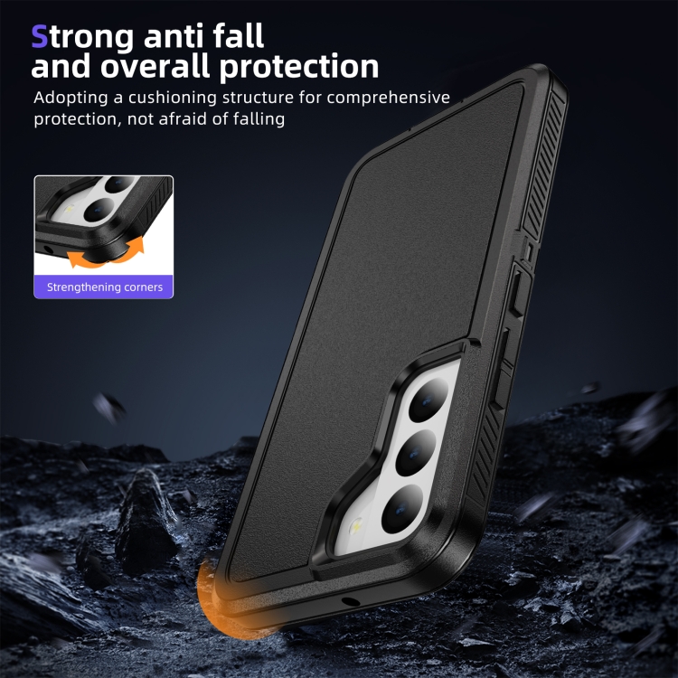 For Samsung Galaxy S22+ 5G Guard Frosted Double Layer Phone Case(Black) For Samsung Galaxy S22+ 5G Guard Frosted Double Layer Phone Case(Black)
