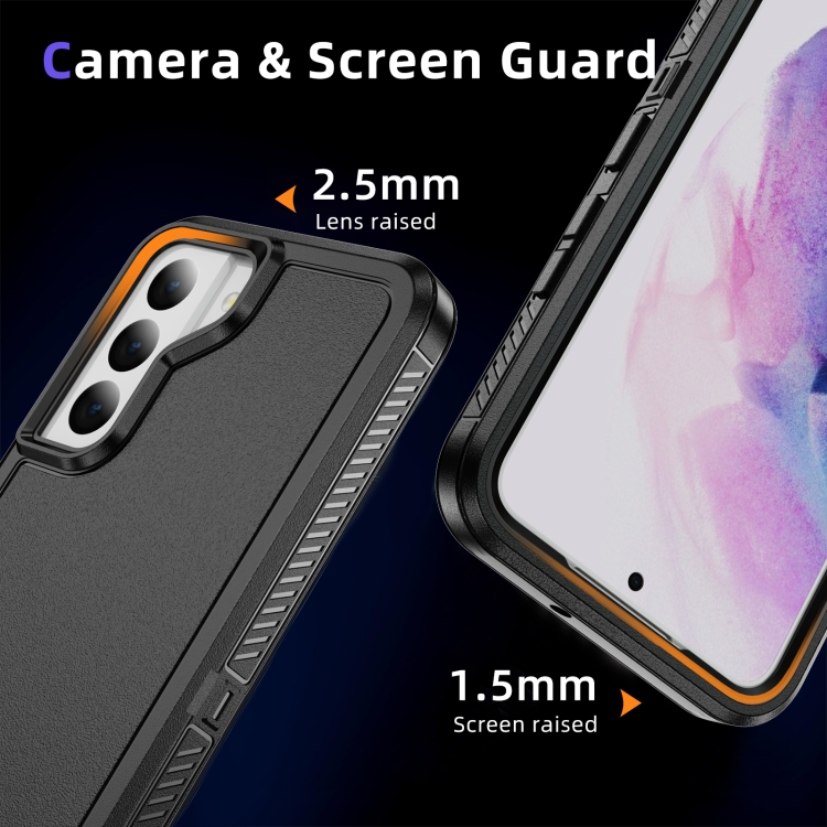 For Samsung Galaxy S22+ 5G Guard Frosted Double Layer Phone Case(Black) For Samsung Galaxy S22+ 5G Guard Frosted Double Layer Phone Case(Black)