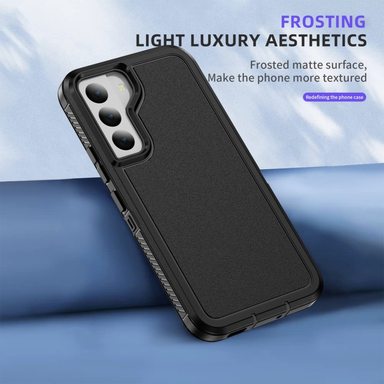 For Samsung Galaxy S22+ 5G Guard Frosted Double Layer Phone Case(Black) For Samsung Galaxy S22+ 5G Guard Frosted Double Layer Phone Case(Black)