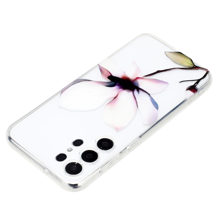 For Samsung Galaxy S24 Ultra 5G Colorful Painting Pattern TPU Phone Case(White Flowers) For Samsung Galaxy S24 Ultra 5G Colorful Painting Pattern TPU Phone Case(White Flowers)