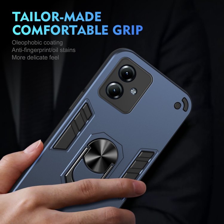 thumbnail image 2 of Shockproof Phone Case With Ring Stand For Motorola Moto G13 G53 G55 G31 G14 G84 – Hybrid Matte Finish 2 of 5