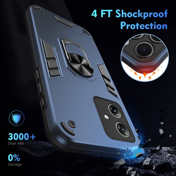 Defender Case Rugged Custodia Defender Per Motorola G Power 5G 2024: Antiurto, Antiscivolo, Con Vetro Temperato E Clip, Design Robusto Quad Lock Cover - Foto 2