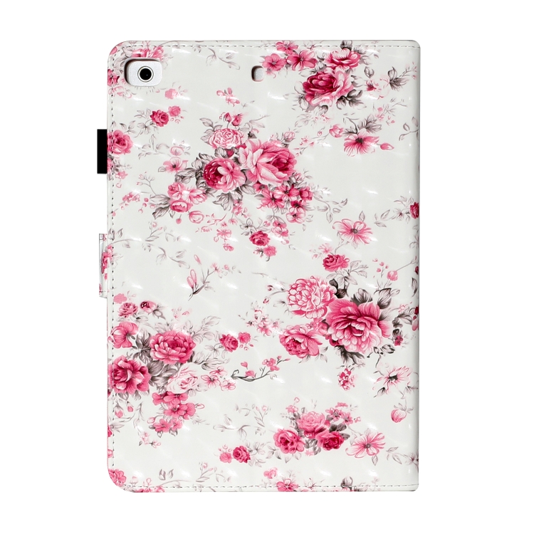 For iPad Mini 5 / 4 / 3 / 2 / 1 3D Pattern Horizontal Flip Leather Case with Card Slots & Holder & Sleep / Wake-up Function(Rose Flower) For iPad Mini 5 / 4 / 3 / 2 / 1 3D Pattern Horizontal Flip Leather Case with Card Slots & Holder & Sleep / Wake-up Function(Rose Flower)