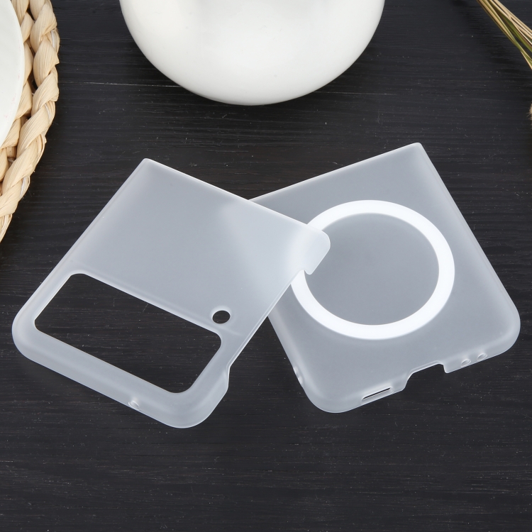 For Samsung Galaxy Z Flip4 MagSafe All-Inclusive Shockproof PC Phone Case(Transparent) For Samsung Galaxy Z Flip4 MagSafe All-Inclusive Shockproof PC Phone Case(Transparent)
