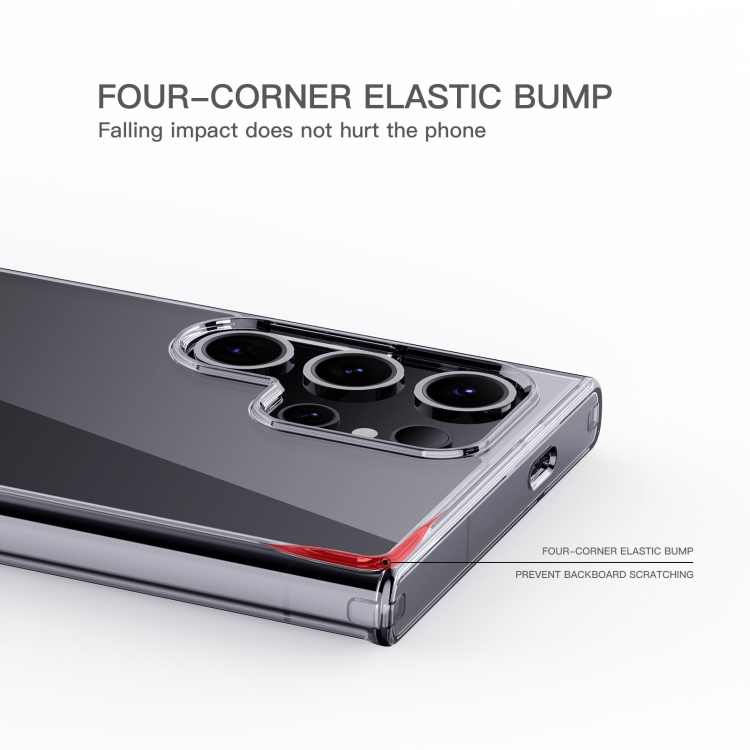 For Samsung Galaxy S22 5G TGVIS Crystal Clear Series PC+TPU Phone Case(Transparent Black) For Samsung Galaxy S22 5G TGVIS Crystal Clear Series PC+TPU Phone Case(Transparent Black)