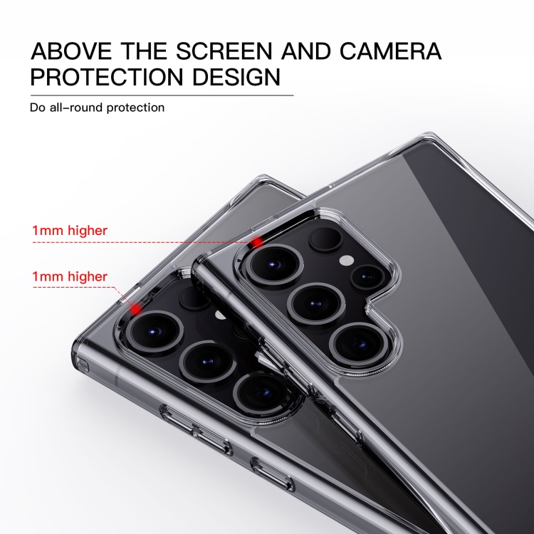 For Samsung Galaxy S22 5G TGVIS Crystal Clear Series PC+TPU Phone Case(Transparent Black) For Samsung Galaxy S22 5G TGVIS Crystal Clear Series PC+TPU Phone Case(Transparent Black)