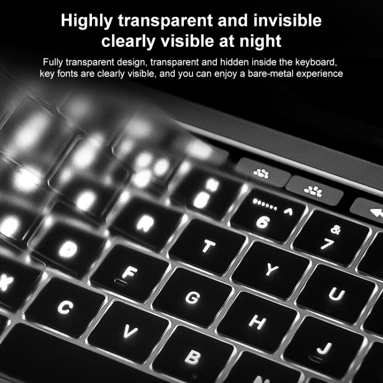 For MacBook Pro 16.2 inch 2021 ZGA Contact Invisible TPU Keyboard Protective Film For MacBook Pro 16.2 inch 2021 ZGA Contact Invisible TPU Keyboard Protective Film