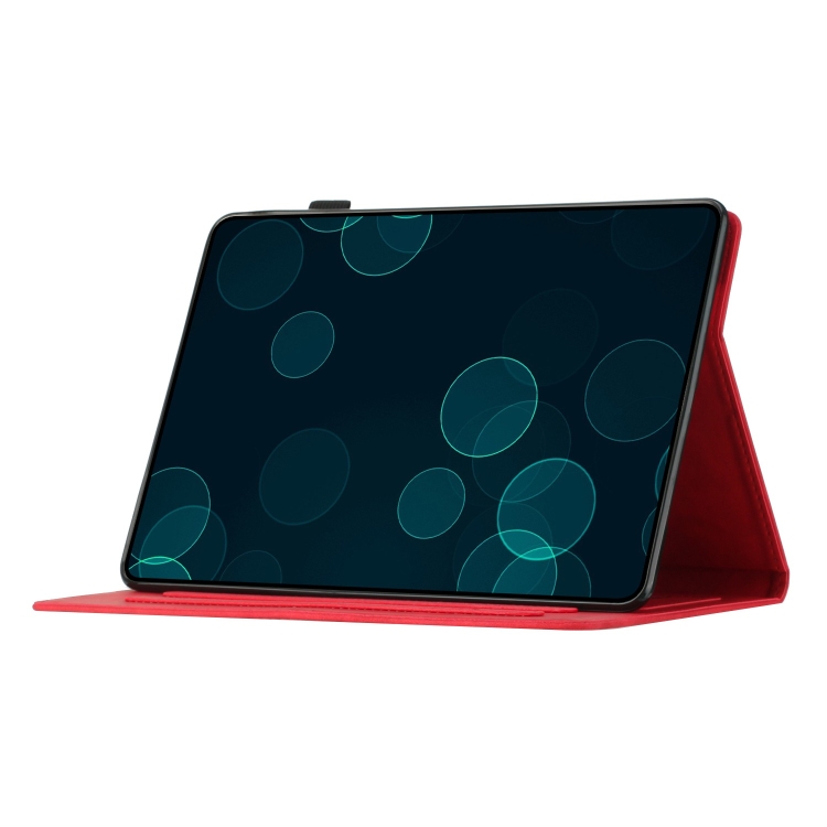 For iPad 10th Gen 10.9 2022 Coconut Tree Embossed Smart Leather Tablet Case(Red) For iPad 10th Gen 10.9 2022 Coconut Tree Embossed Smart Leather Tablet Case(Red)