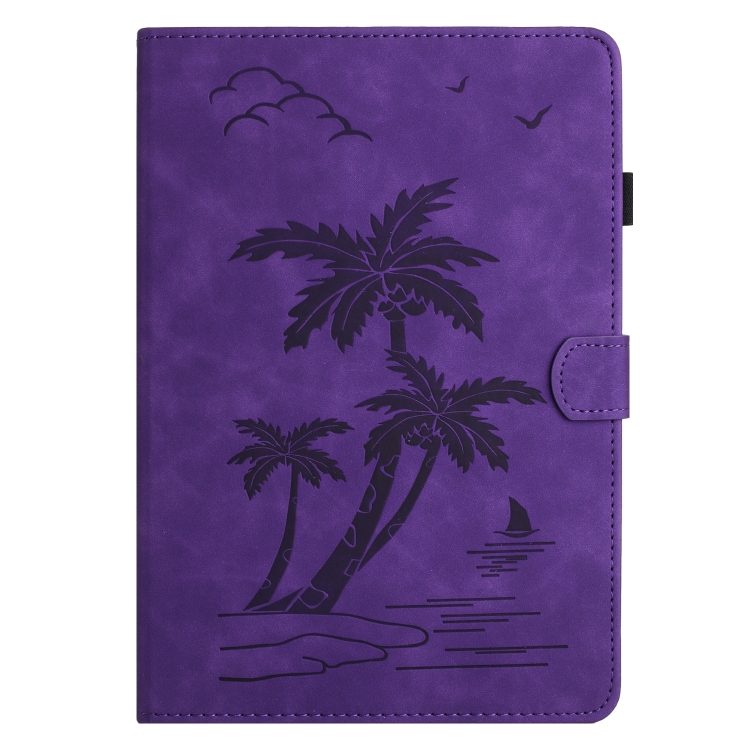 For iPad Pro 11 2018/Air4 10.9/Air5 Coconut Tree Embossed Smart Leather Tablet Case(Purple) For iPad Pro 11 2018/Air4 10.9/Air5 Coconut Tree Embossed Smart Leather Tablet Case(Purple)