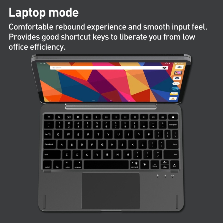 For iPad Pro 11 2022/2021/2020/2018/Air 4/5 Aluminum Alloy Bluetooth Touch Keyboard Leather Case(Grey) For iPad Pro 11 2022/2021/2020/2018/Air 4/5 Aluminum Alloy Bluetooth Touch Keyboard Leather Case(Grey)