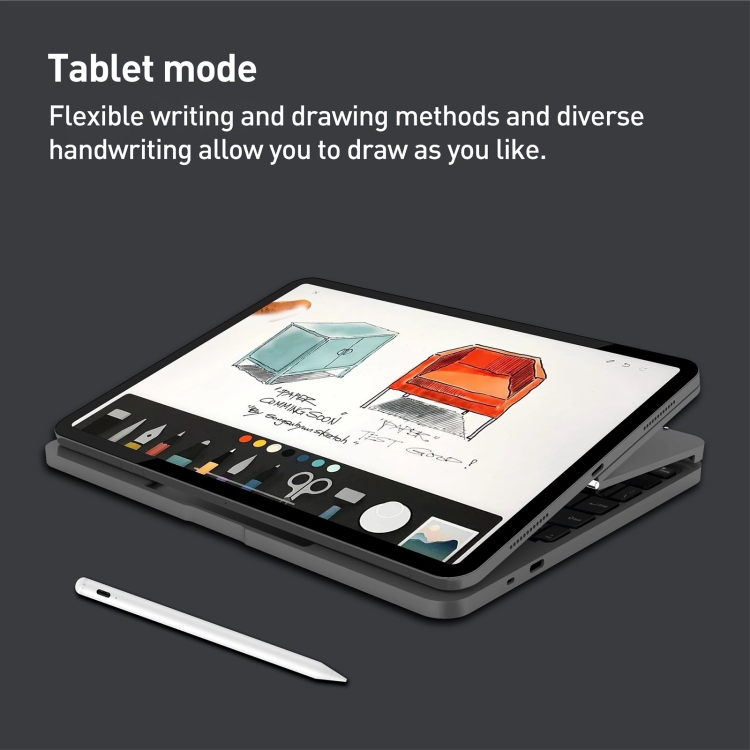 For iPad Pro 11 2022/2021/2020/2018/Air 4/5 Aluminum Alloy Bluetooth Touch Keyboard Leather Case(Grey) For iPad Pro 11 2022/2021/2020/2018/Air 4/5 Aluminum Alloy Bluetooth Touch Keyboard Leather Case(Grey)