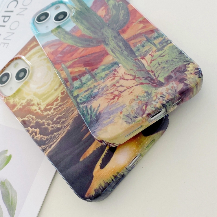 For iPhone 15 Pro Max Varnishing Water Stick PC Phone Case(Small Chrysanthemum) For iPhone 15 Pro Max Varnishing Water Stick PC Phone Case(Small Chrysanthemum)