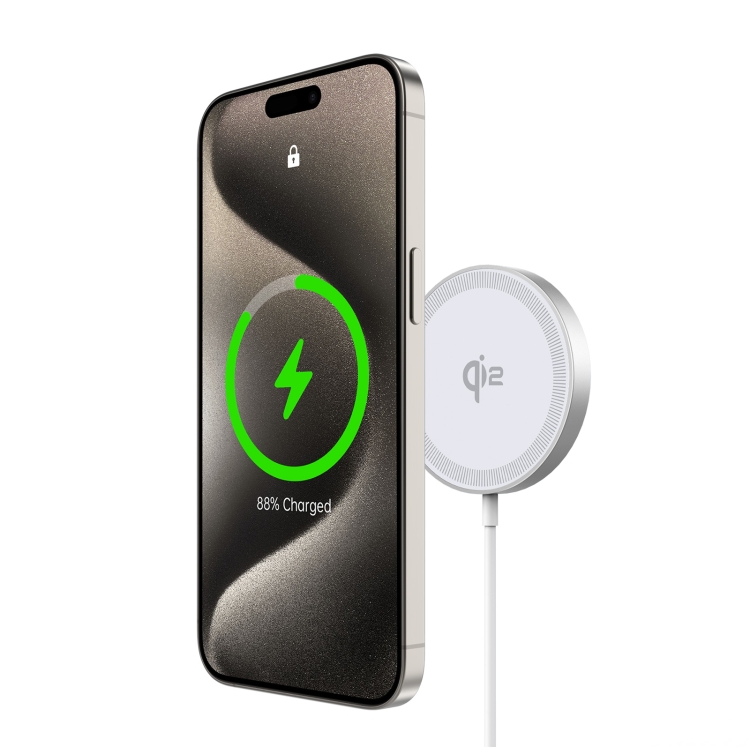 DUZZONA W18 15W Qi2 MagSafe Magnetic Suction Wireless Charger(White) DUZZONA W18 15W Qi2 MagSafe Magnetic Suction Wireless Charger(White)