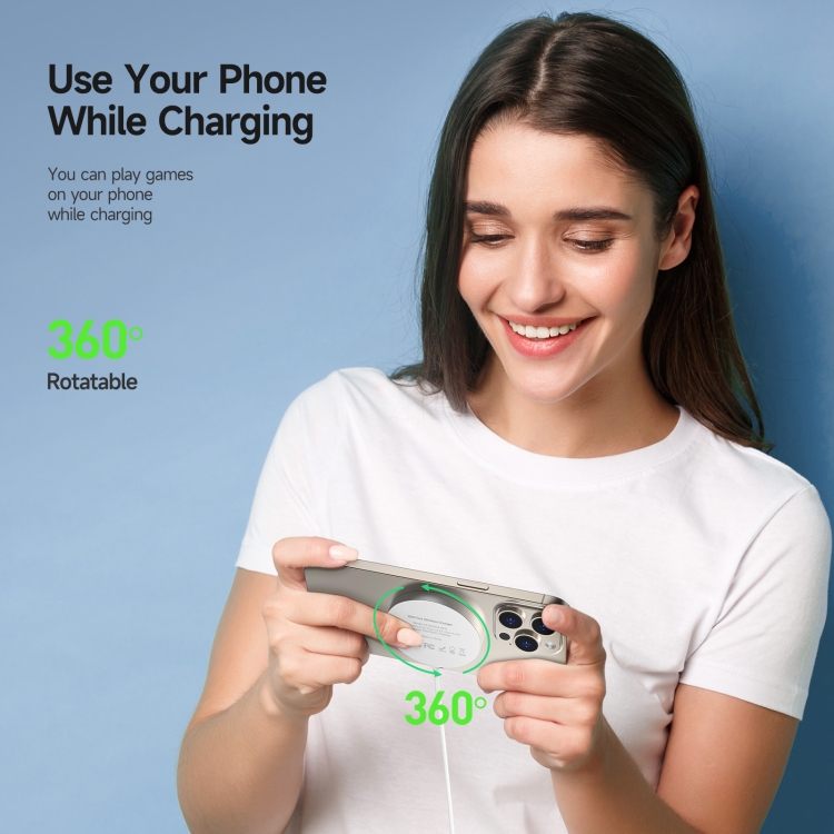 DUZZONA W18 15W Qi2 MagSafe Magnetic Suction Wireless Charger(White) DUZZONA W18 15W Qi2 MagSafe Magnetic Suction Wireless Charger(White)