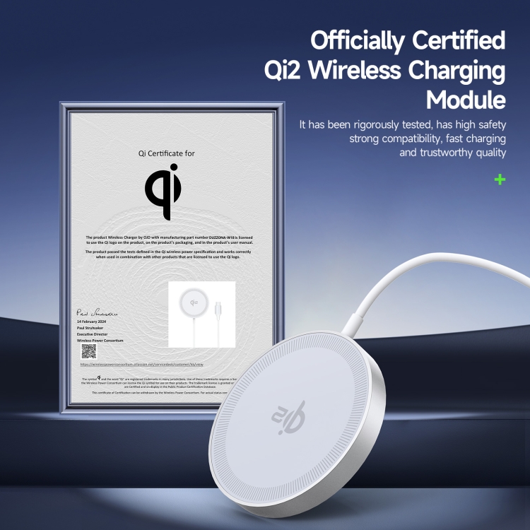 DUZZONA W18 15W Qi2 MagSafe Magnetic Suction Wireless Charger(White) DUZZONA W18 15W Qi2 MagSafe Magnetic Suction Wireless Charger(White)