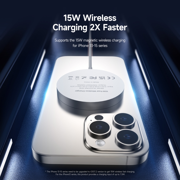 DUZZONA W18 15W Qi2 MagSafe Magnetic Suction Wireless Charger(White) DUZZONA W18 15W Qi2 MagSafe Magnetic Suction Wireless Charger(White)
