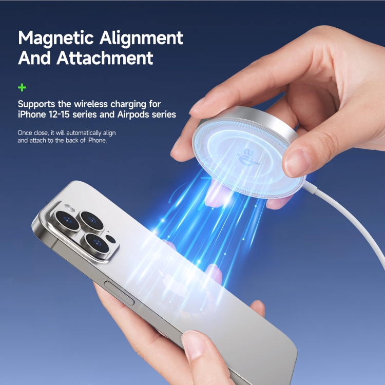 DUZZONA W18 15W Qi2 MagSafe Magnetic Suction Wireless Charger(White) DUZZONA W18 15W Qi2 MagSafe Magnetic Suction Wireless Charger(White)