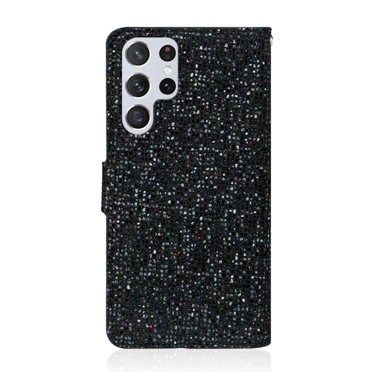 For Samsung Galaxy S24 Ultra 5G Glitter Powder Filp Leather Phone Case(Black) For Samsung Galaxy S24 Ultra 5G Glitter Powder Filp Leather Phone Case(Black)