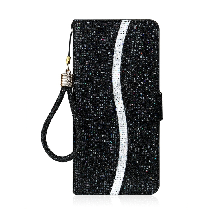 For Samsung Galaxy S24 5G Glitter Powder Filp Leather Phone Case(Black) For Samsung Galaxy S24 5G Glitter Powder Filp Leather Phone Case(Black)