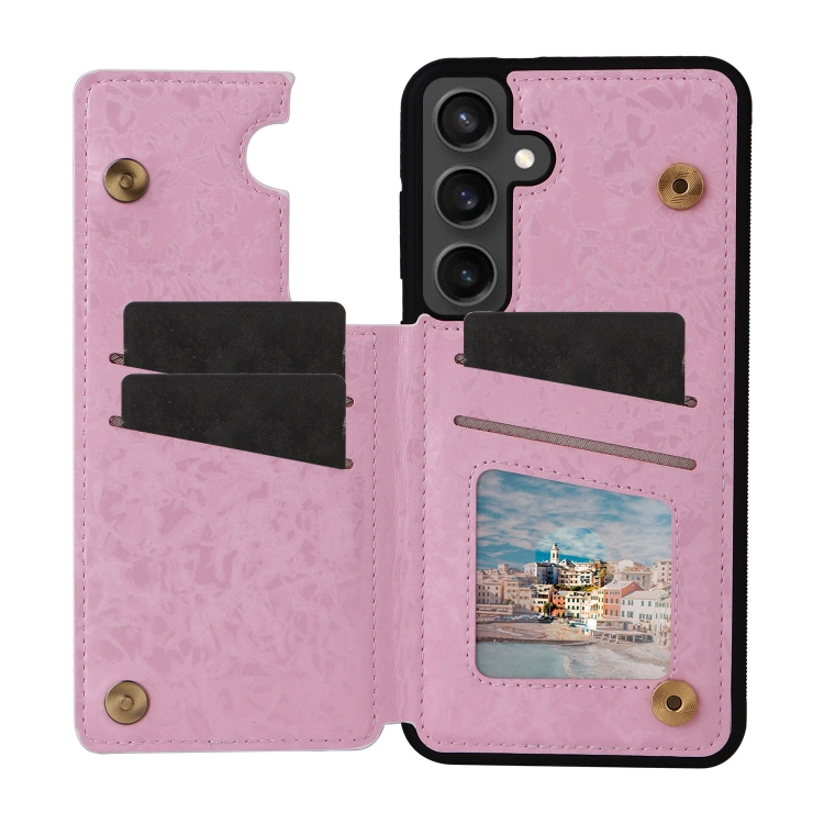 For Samsung Galaxy S24 FE 5G Printed Double Buckle RFID Anti-theft Phone Case(Dried Flower World) For Samsung Galaxy S24 FE 5G Printed Double Buckle RFID Anti-theft Phone Case(Dried Flower World)