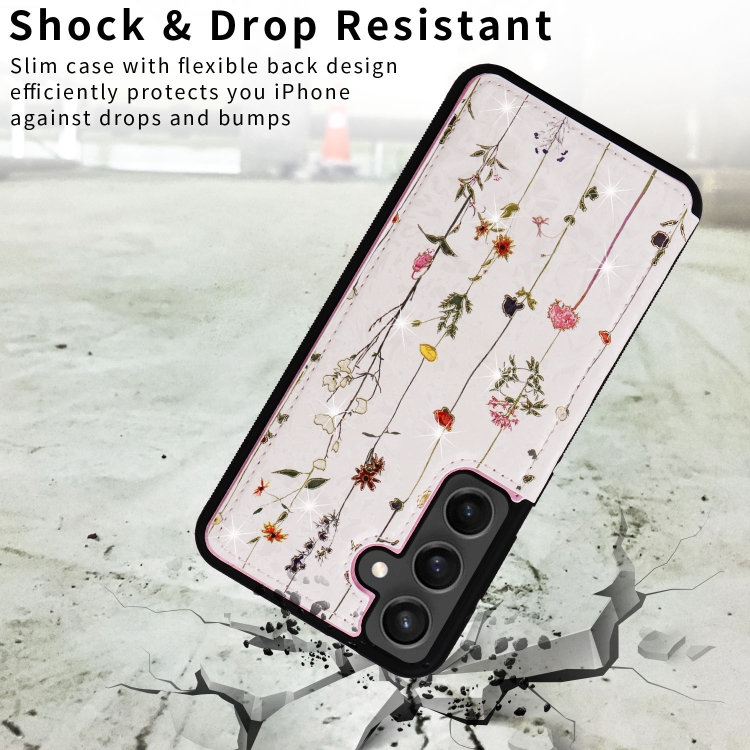 For Samsung Galaxy S24 FE 5G Printed Double Buckle RFID Anti-theft Phone Case(Dried Flower World) For Samsung Galaxy S24 FE 5G Printed Double Buckle RFID Anti-theft Phone Case(Dried Flower World)