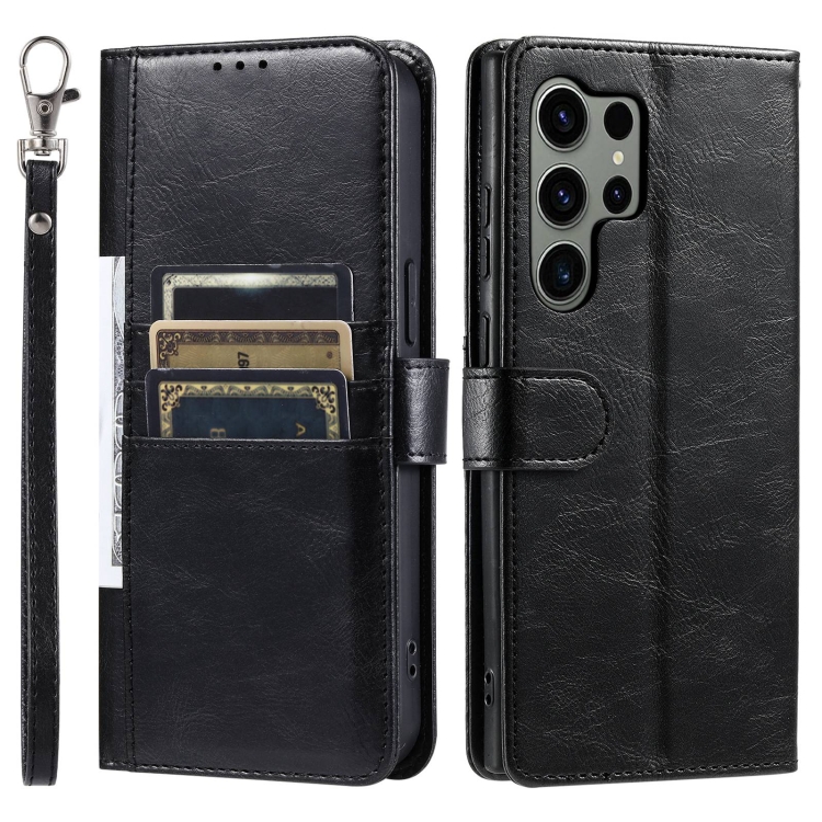 For Samsung Galaxy S23 Ultra 5G Simple 6-Card Wallet Leather Phone Case(Black) For Samsung Galaxy S23 Ultra 5G Simple 6-Card Wallet Leather Phone Case(Black)