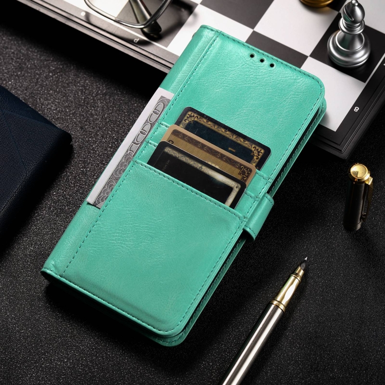 For Samsung Galaxy S22 Ultra 5G Simple 6-Card Wallet Leather Phone Case(Green) For Samsung Galaxy S22 Ultra 5G Simple 6-Card Wallet Leather Phone Case(Green)