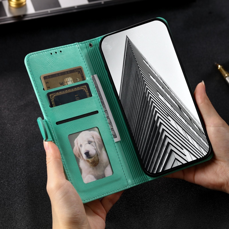 For Samsung Galaxy S22 Ultra 5G Simple 6-Card Wallet Leather Phone Case(Green) For Samsung Galaxy S22 Ultra 5G Simple 6-Card Wallet Leather Phone Case(Green)