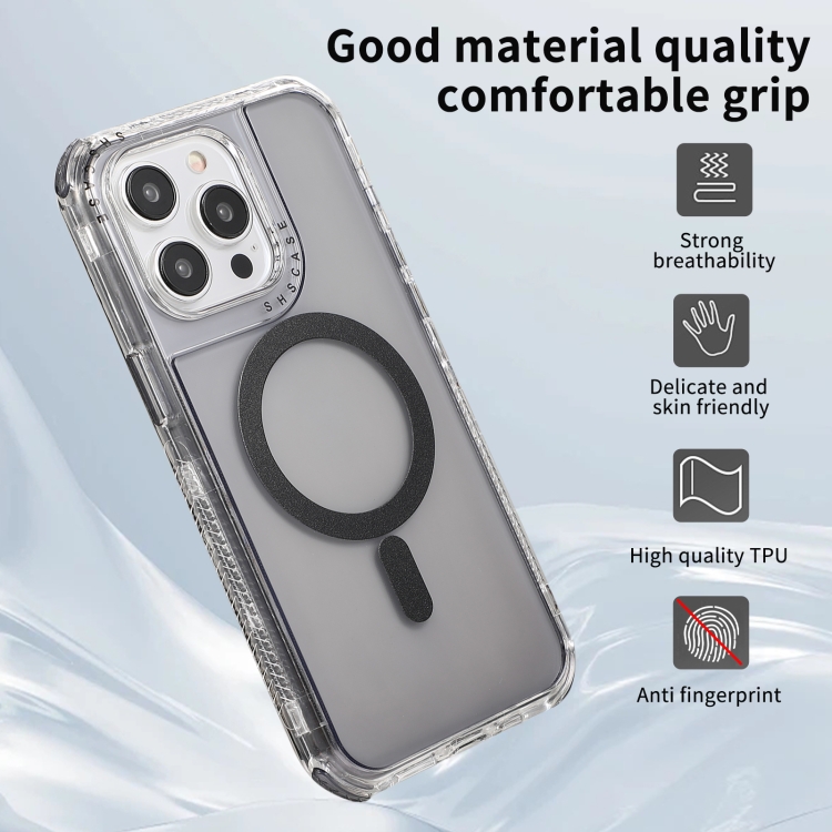 For iPhone 15 Plus Dreamland MagSafe Magnetic 3 in 1 TPU + PC Phone Case(Transparent Black) For iPhone 15 Plus Dreamland MagSafe Magnetic 3 in 1 TPU + PC Phone Case(Transparent Black)