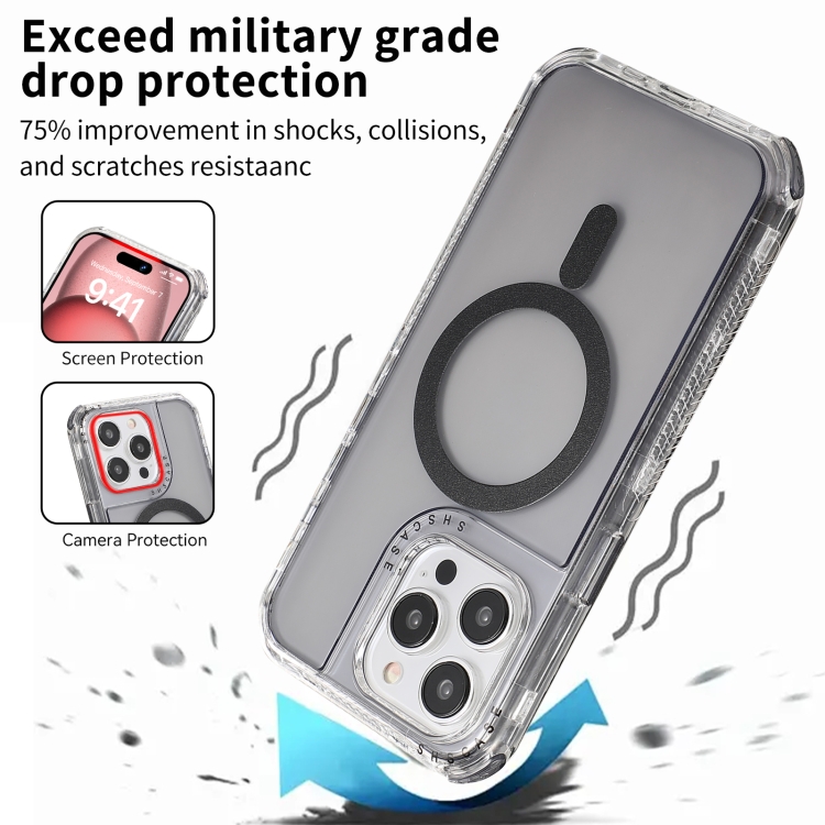 For iPhone 15 Plus Dreamland MagSafe Magnetic 3 in 1 TPU + PC Phone Case(Transparent Black) For iPhone 15 Plus Dreamland MagSafe Magnetic 3 in 1 TPU + PC Phone Case(Transparent Black)
