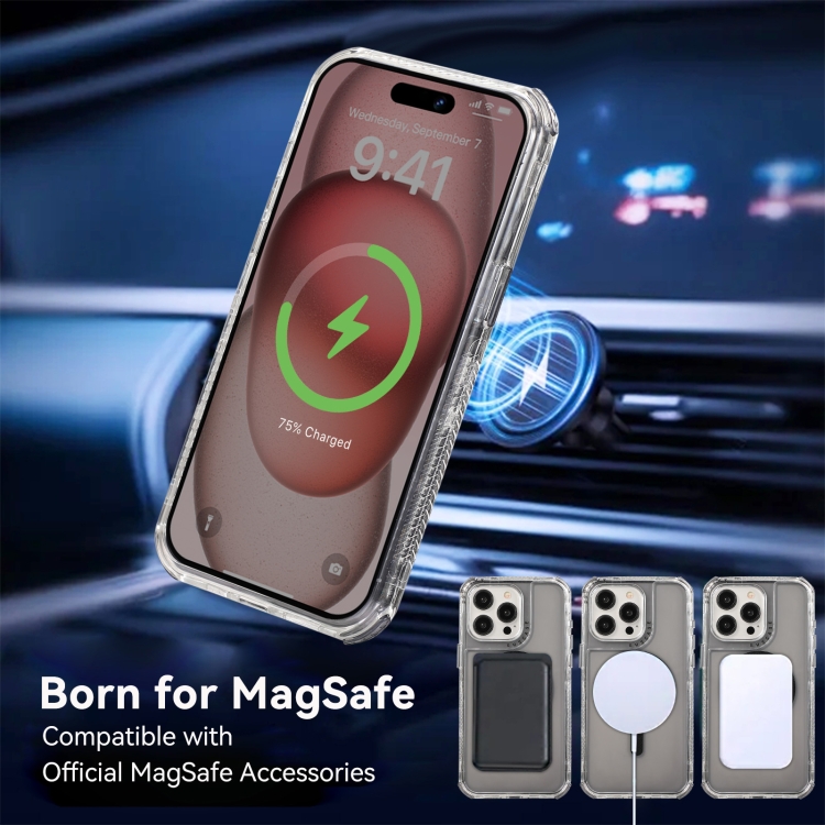 For iPhone 15 Plus Dreamland MagSafe Magnetic 3 in 1 TPU + PC Phone Case(Transparent Black) For iPhone 15 Plus Dreamland MagSafe Magnetic 3 in 1 TPU + PC Phone Case(Transparent Black)