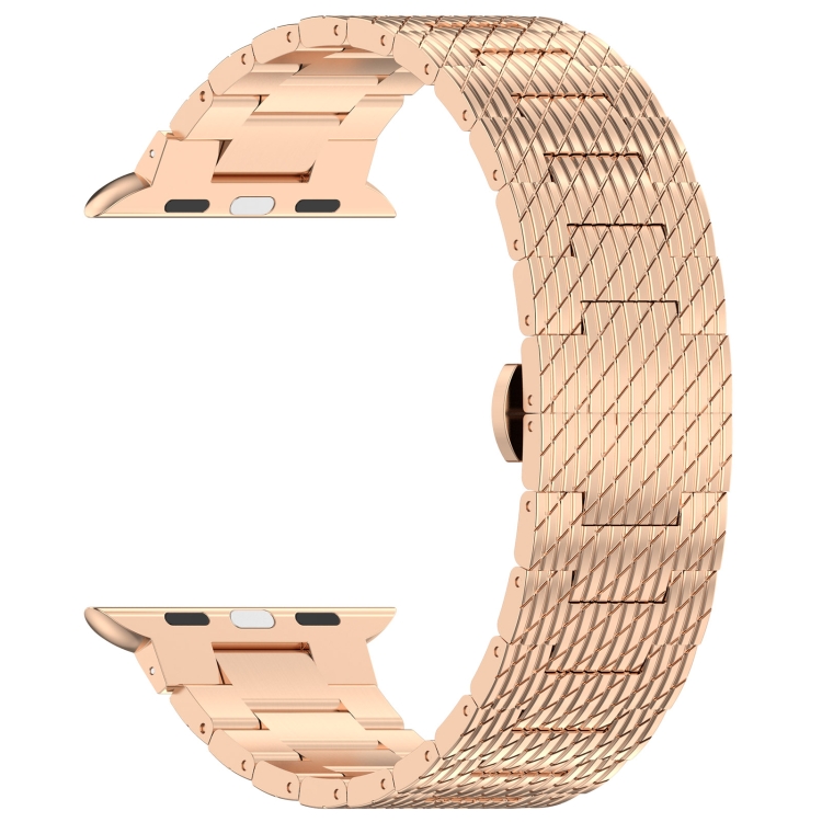 For Apple Watch Series 40mm Twill Stainless Steel Watch Band