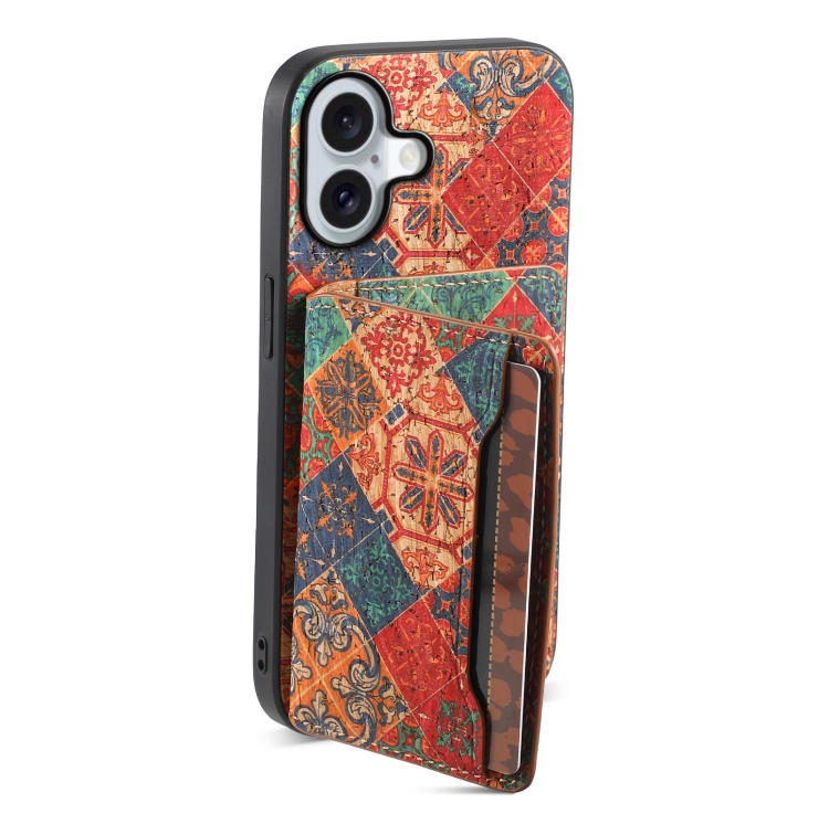 For iPhone 16 Card Slot Holder Phone Case(Winter Blue) For iPhone 16 Card Slot Holder Phone Case(Winter Blue)