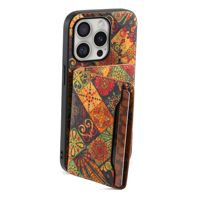 For iPhone 16 Pro Card Slot Holder Phone Case(Autumn Yellow) For iPhone 16 Pro Card Slot Holder Phone Case(Autumn Yellow)